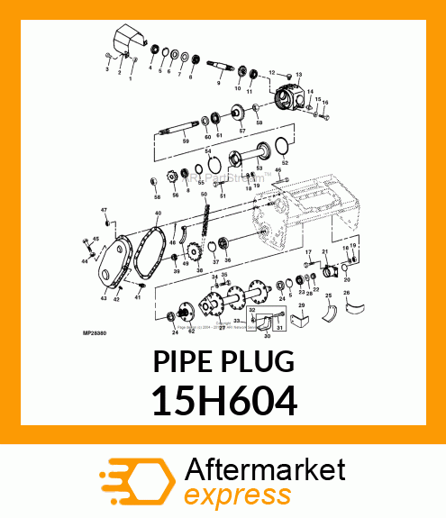 FITTING, PIPE PLUG 15H604