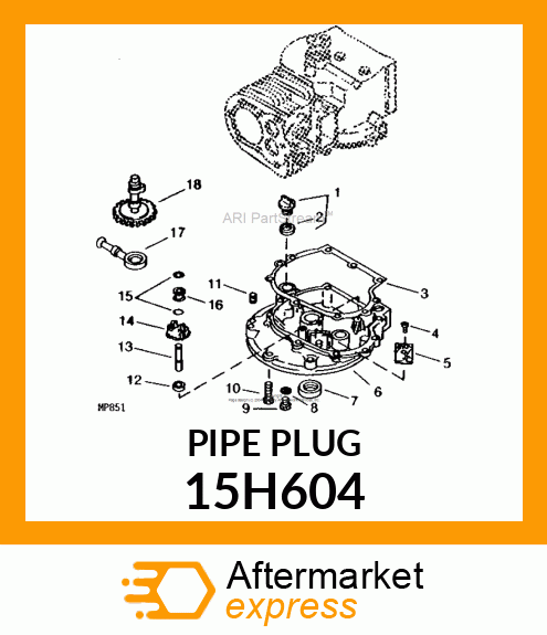 FITTING, PIPE PLUG 15H604