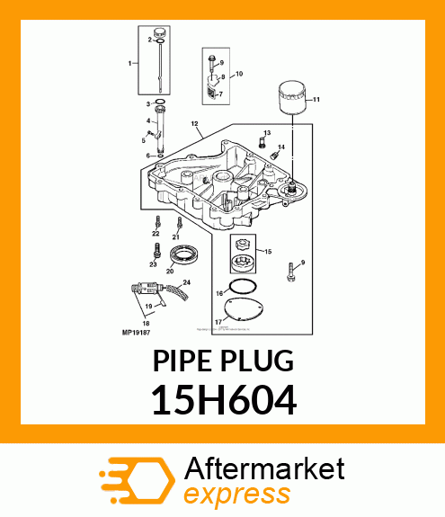 FITTING, PIPE PLUG 15H604