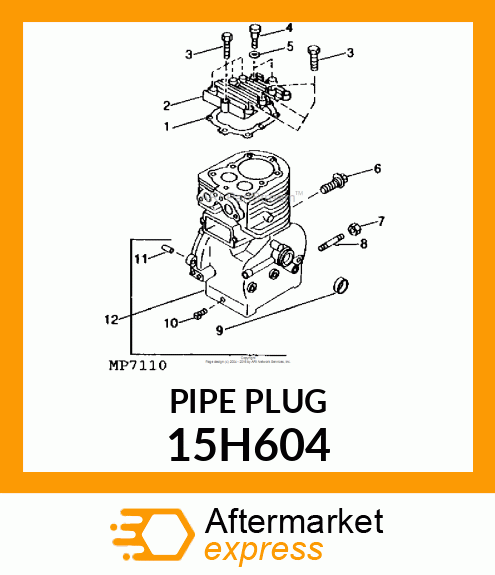 FITTING, PIPE PLUG 15H604