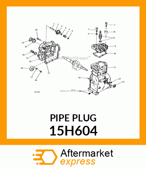 FITTING, PIPE PLUG 15H604