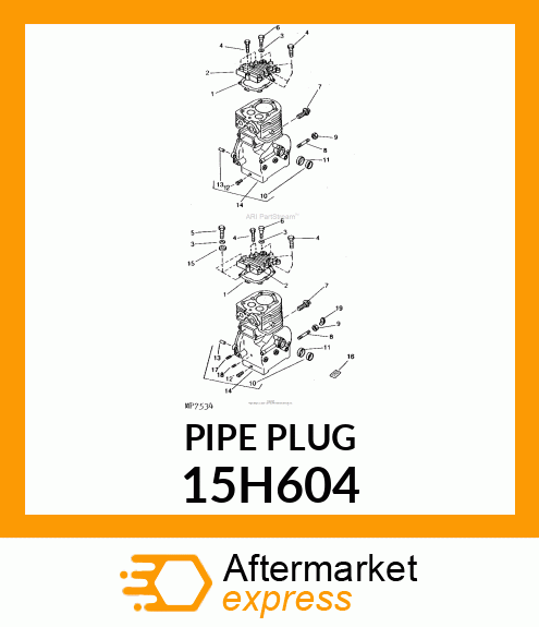 FITTING, PIPE PLUG 15H604