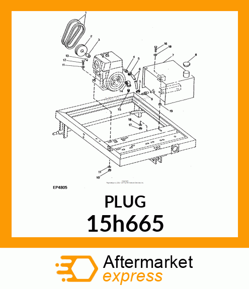 FITTING, PIPE PLUG 15h665