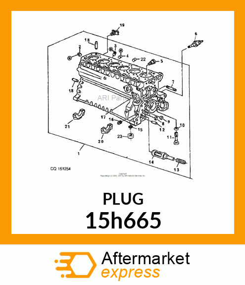 FITTING, PIPE PLUG 15h665