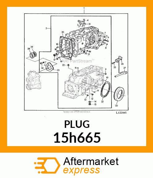 FITTING, PIPE PLUG 15h665