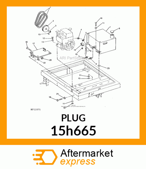 FITTING, PIPE PLUG 15h665