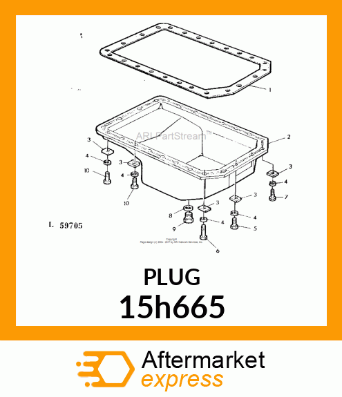 FITTING, PIPE PLUG 15h665