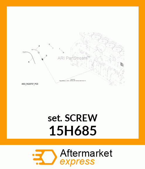 FITTING, PIPE PLUG 15H685