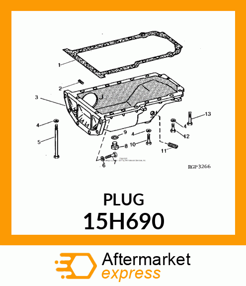 FITTING, PIPE PLUG 15H690