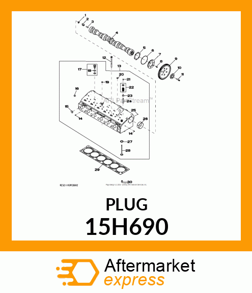 FITTING, PIPE PLUG 15H690