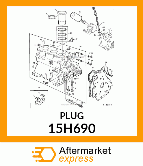 FITTING, PIPE PLUG 15H690