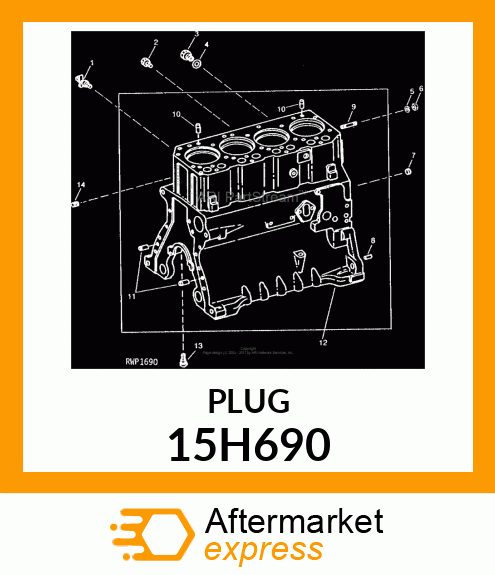 FITTING, PIPE PLUG 15H690