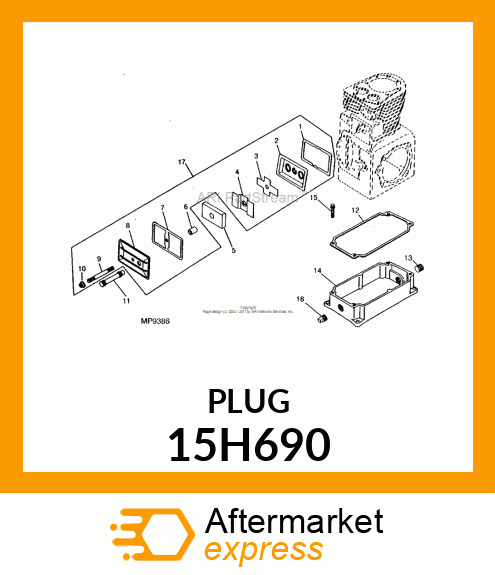 FITTING, PIPE PLUG 15H690