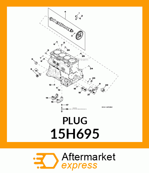 FITTING, PIPE PLUG 15H695