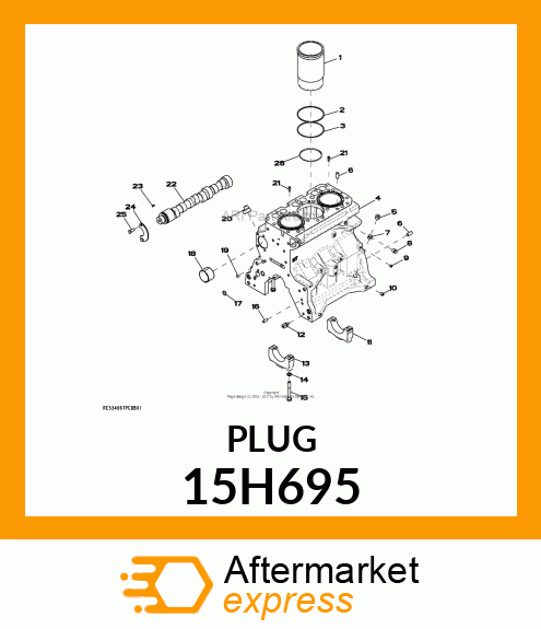 FITTING, PIPE PLUG 15H695