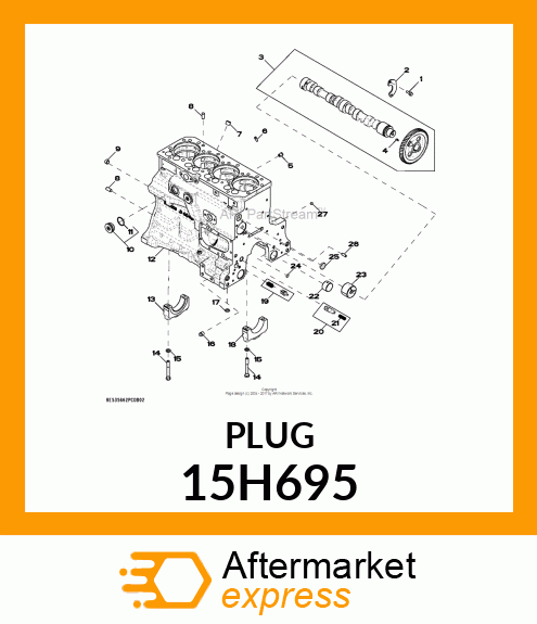 FITTING, PIPE PLUG 15H695