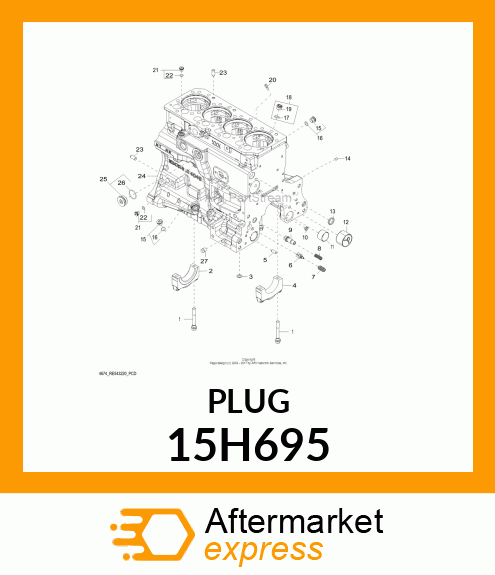 FITTING, PIPE PLUG 15H695