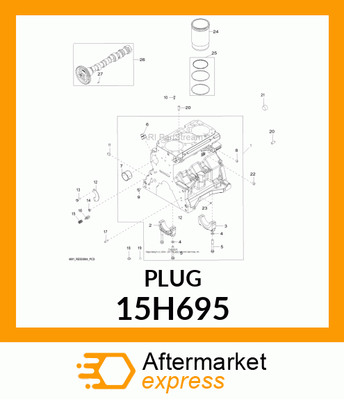 FITTING, PIPE PLUG 15H695