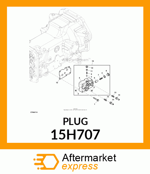 FITTING, PIPE PLUG 15H707