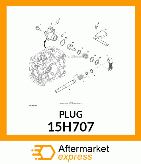 FITTING, PIPE PLUG 15H707