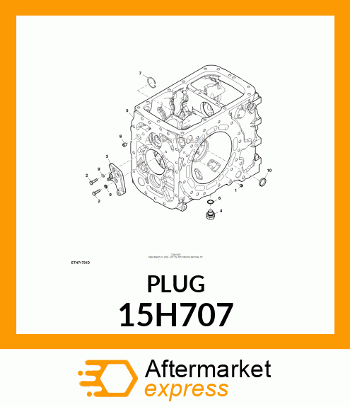 FITTING, PIPE PLUG 15H707