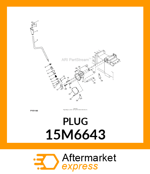 PLUG, DRAIN, METRIC, TAPER THREAD 15M6643