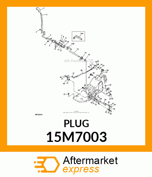 PLUG, DRAIN, METRIC, WASHER FACE 15M7003