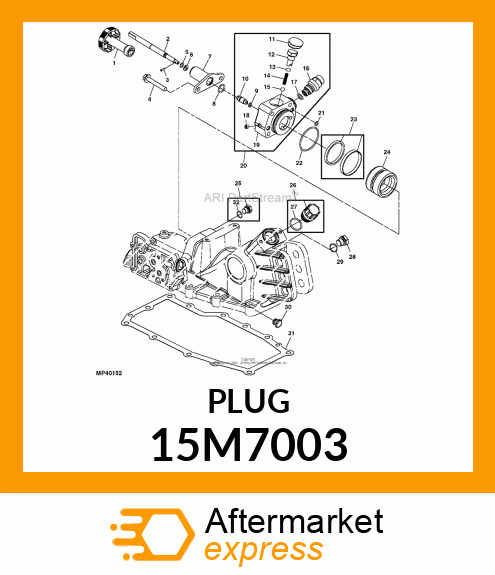 PLUG, DRAIN, METRIC, WASHER FACE 15M7003