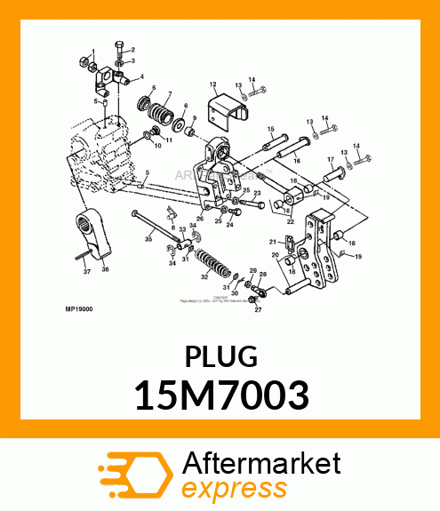 PLUG, DRAIN, METRIC, WASHER FACE 15M7003