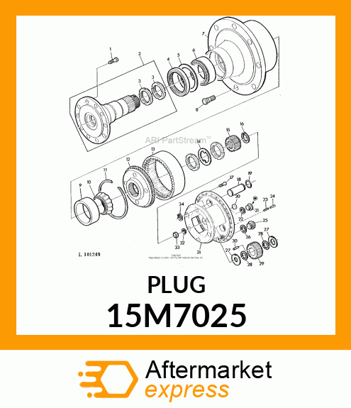 PLUG, DRAIN, METRIC, HEX SOCKET 15M7025