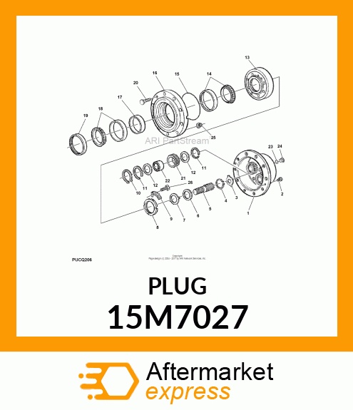 PLUG, DRAIN, METRIC, HEX SOCKET 15M7027