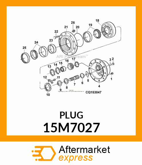 PLUG, DRAIN, METRIC, HEX SOCKET 15M7027