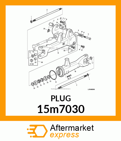 FITTING PLUG WITH O 15m7030