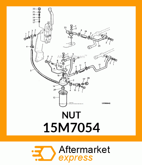 TUBE NUT 15M7054