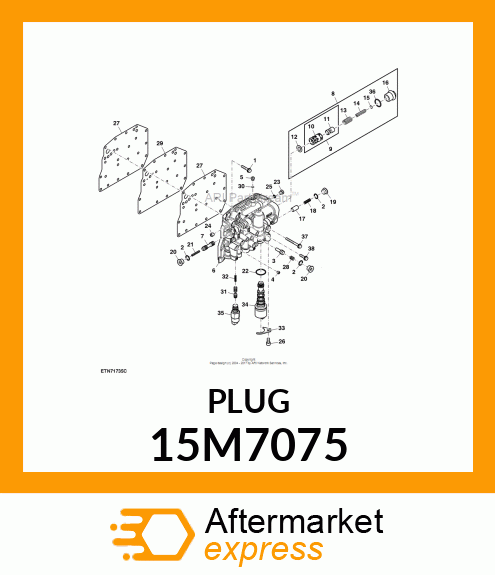 PLUG, DRAIN, METRIC, HEX amp; SQ SKT 15M7075