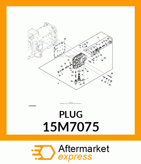 PLUG, DRAIN, METRIC, HEX amp; SQ SKT 15M7075