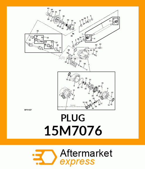 PLUG, DRAIN, METRIC, HEX amp; SQ SKT 15M7076