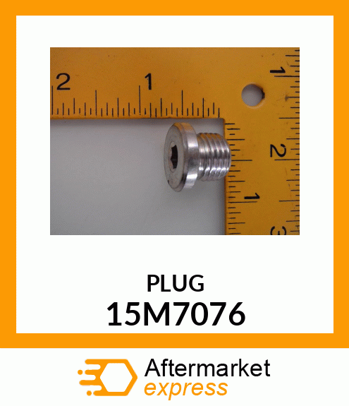 PLUG, DRAIN, METRIC, HEX amp; SQ SKT 15M7076