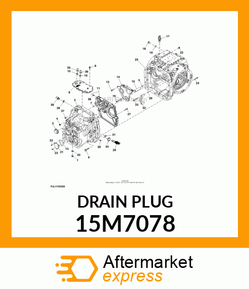 PLUG, DRAIN, METRIC, HEX amp; SQ SKT 15M7078