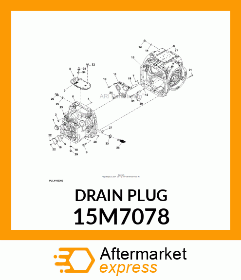 PLUG, DRAIN, METRIC, HEX amp; SQ SKT 15M7078