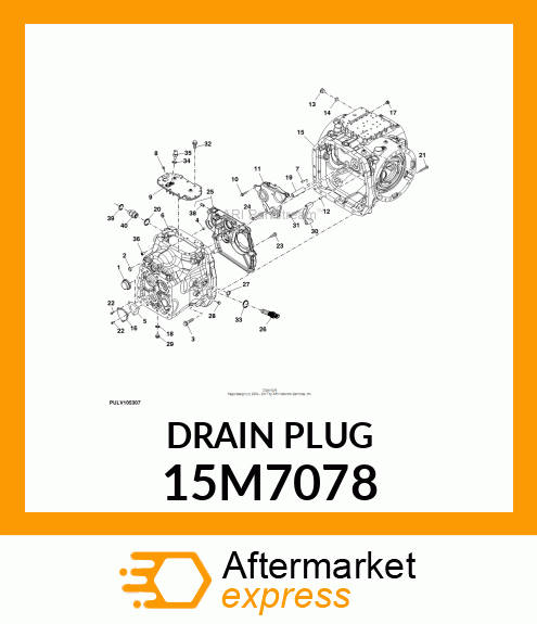 PLUG, DRAIN, METRIC, HEX amp; SQ SKT 15M7078