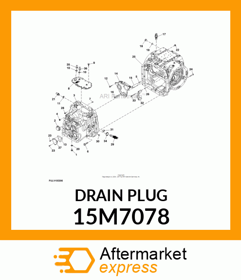 PLUG, DRAIN, METRIC, HEX amp; SQ SKT 15M7078