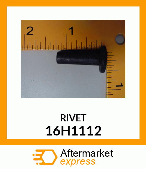 RIVET, SOLID, FLAT HEAD 16H1112