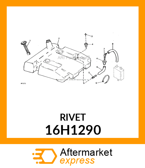 RIVET, SOLID, BUTTON HEAD 16H1290