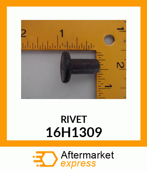 RIVET, SOLID, FLAT HEAD 16H1309