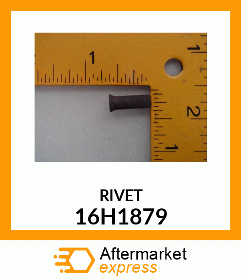 RIVET, SOLID, OVAL COUNTERSUNK HEAD 16H1879