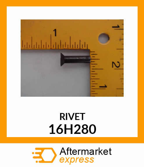 RIVET, SOLID, FLAT COUNTERSUNK HEAD 16H280