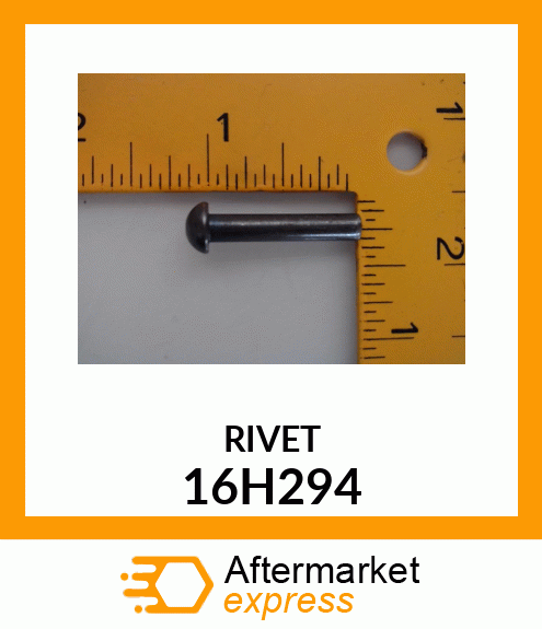 RIVET, SOLID, BUTTON HEAD 16H294