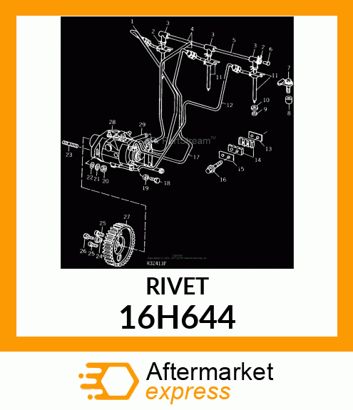 RIVET, SOLID, BUTTON HEAD 16H644