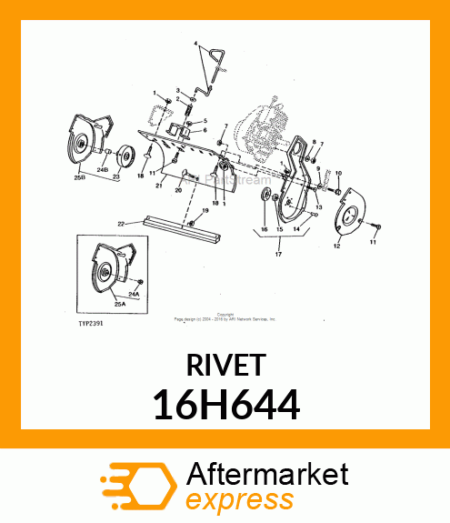 RIVET, SOLID, BUTTON HEAD 16H644